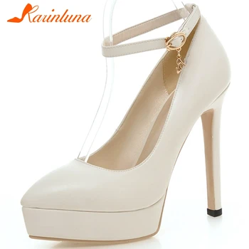 

KARINLUNA 32-43 New Elegant Ladies Party Sexy Ol Pumps Fashion Platform Spring Autumn Pumps Women Thin High Heels Shoes Woman