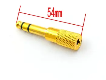 

50pcs 6.3mm 1/4" Male to 3.5mm 1/8" Female Stereo Headphone Audio Adapter Microphone Home Connector