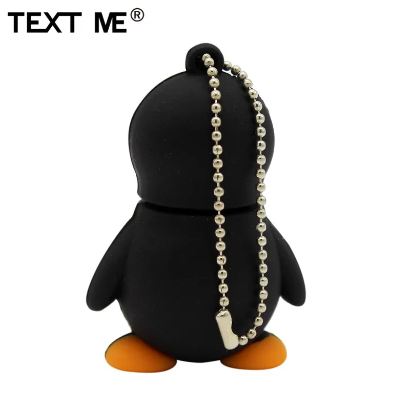 TEXT ME мультфильм милый Пингвин Стиль usb2.0 4 ГБ 8 ГБ 16 ГБ 32 ГБ 64 ГБ флеш-накопитель USB флеш-накопитель креативный usb флеш-накопитель