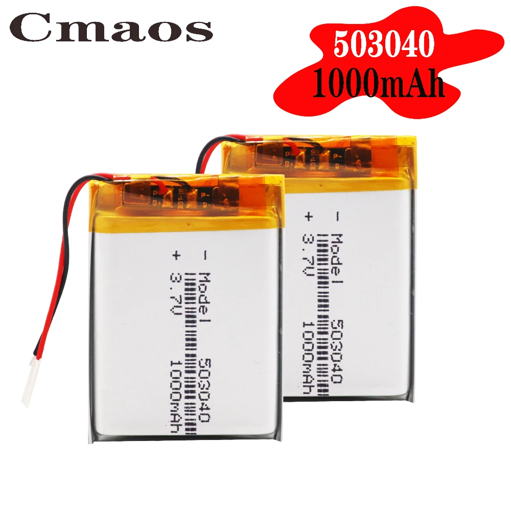 3 7 V 1000MAH литий полимерный аккумулятор 503040 053040 перезаряжаемые Li Po батареи для MP3 MP4