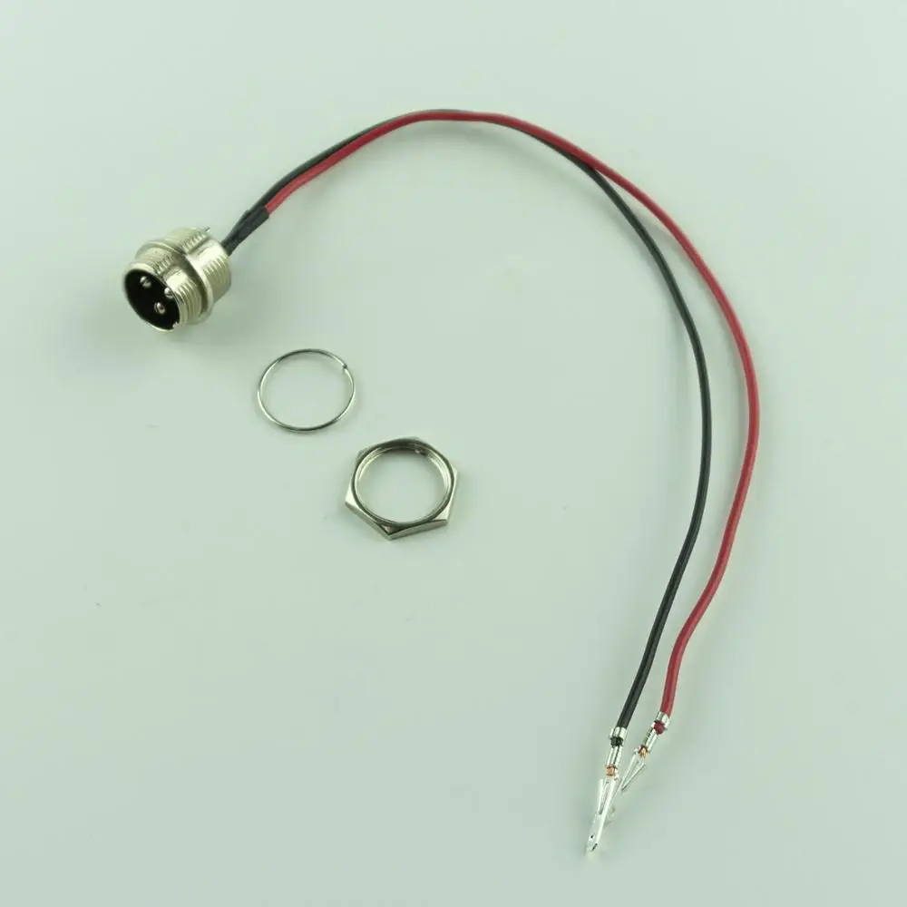 

3Pin Wheelbarrow power switch Torque car switch button Balance car Scooter set Aviation charging port plug with cable 3 holes