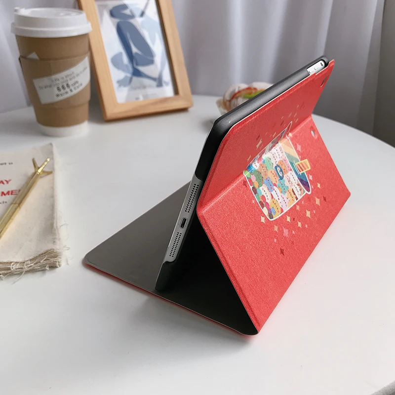 Автоматический будильник смарт-чехол с подставкой для Планшеты ipad Mini1 на возраст 2, 3, 4, 5, ipad air 2 3 pro 10,5 Мультфильм защитный чехол для ipad 2, 3, 4 18 9,7