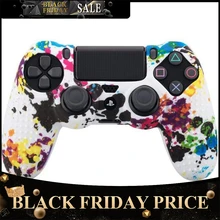 Чехол с граффити и заклепками в горошек, силиконовый резиновый гелевый Чехол для sony PS4 Slim/Pro, чехол для контроллера Dualshock4 R20