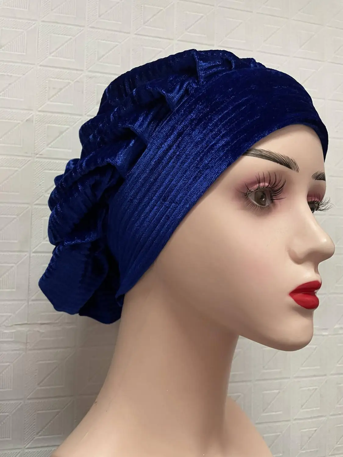 Женские шапки модная шапка бархатный тюрбан головной убор в африканском стиле с