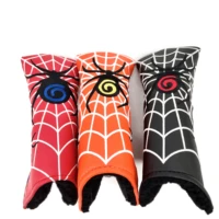 Golf L-shape Putter Cover Headcover for Blade Golf Putter Golf Driver Head Cover Spider Silver Web Head Dustproof Covers 2