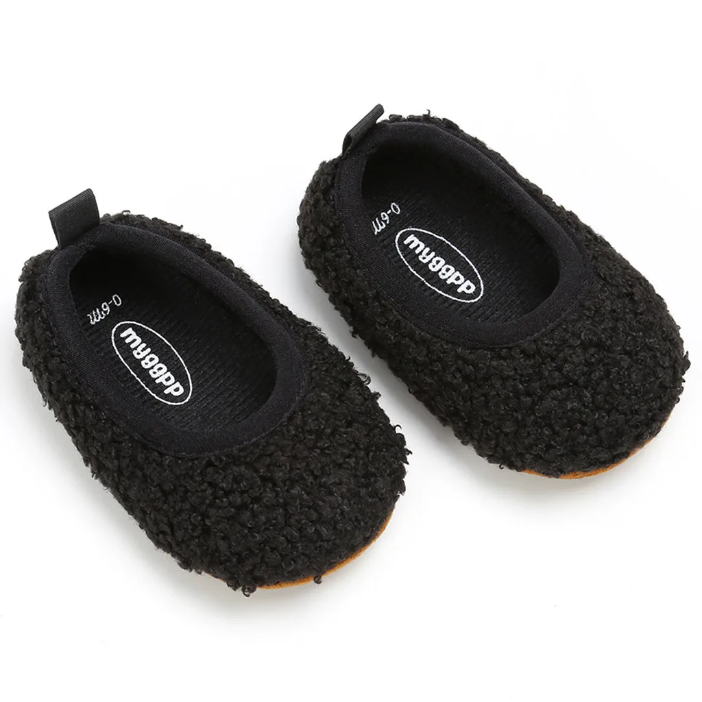 Autumn Winter Fashion Casual Infant Toddler Shoes Girls Boys Shoes Soft Bottom Slip-on Comfortable Kid Baby First Walkers