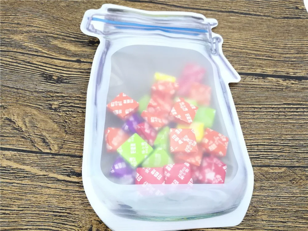 Бутылки Сумки гайки печенье конфеты закуски герметичный пластиковый пакет украшения дома хранения поставки самозапечатанные сумки