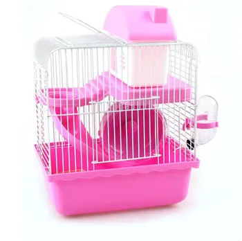 

Hamster cage golden bear cage double-layer luxury villa hamster supplies toys small castle cage