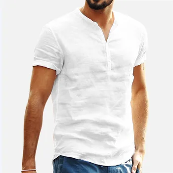 

Shirt Men Casual Short Sleeved Buttons Up Breathes Cool Shirt Loose Streetwear Male Shirts For Men