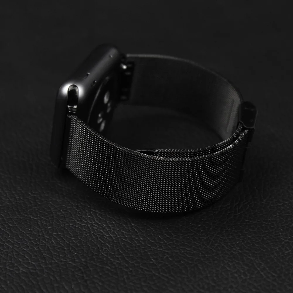 Ремешок для часов Apple Watch 3, 5, 4, ремешок из нержавеющей стали, сетчатая петля, pulseira для iwatch cinturini, 42 мм, 44 мм, 40, 38 мм, браслет на запястье