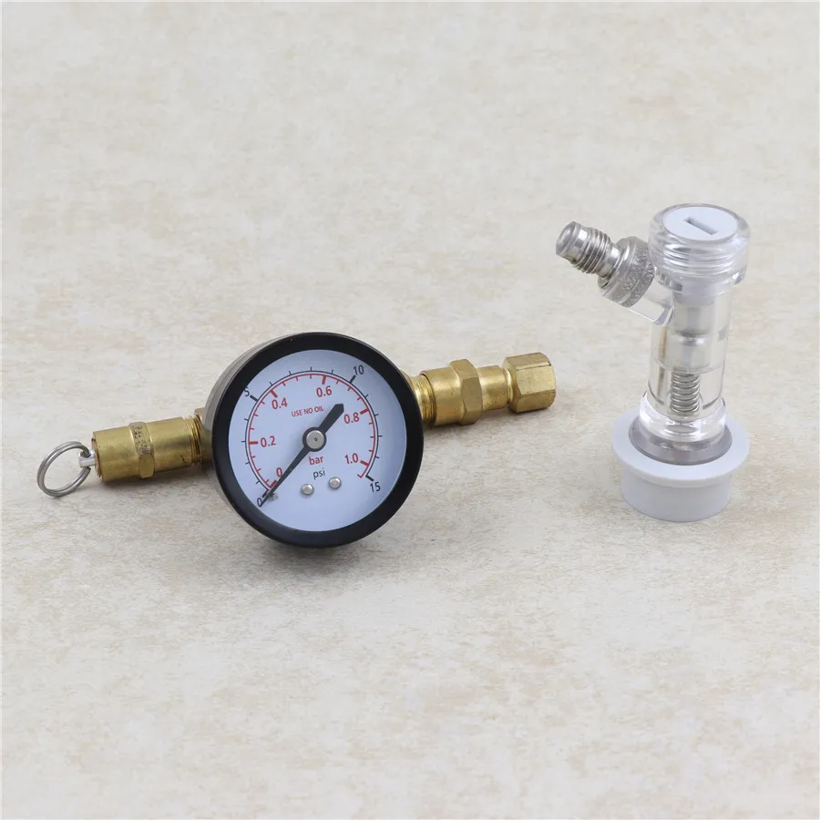 Ball Lock Gas Disconnect Check Valve With Spunding Valve Adjustable