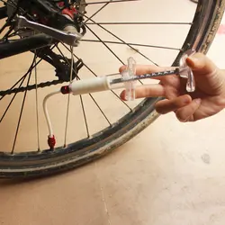 Бескамерная шина герметик инжектор велосипедная шина наполнение для Schrader/Presta клапан