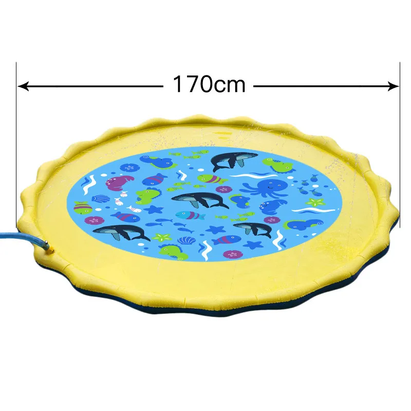 Water Mat Children's Play Mat Baby Water Mat Water Play Mat Baby Play Mat Games Beach Inflatable Spray Water Cushion Toys