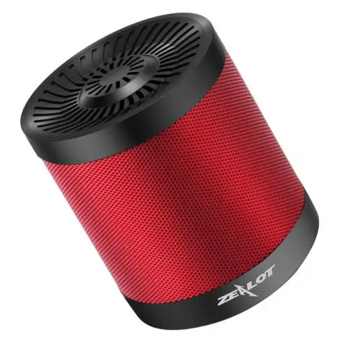 ZEALOT S5 2 колонки Bluetooth динамик Портативный беспроводной сабвуфер супер бас стерео USB TF карта играть с микрофоном колонка - Цвет: Red