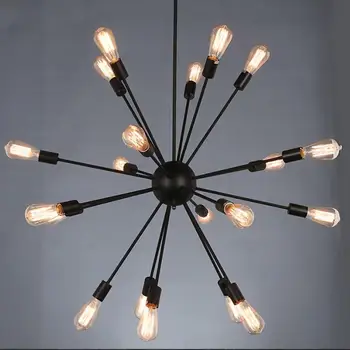 

E27 Edison Bulbs Sputnik Chandelier Lighting for Living room Bedroom Coffee Shop Bar sputnik lamp 12/15/18/20 Heads Loft Lamp