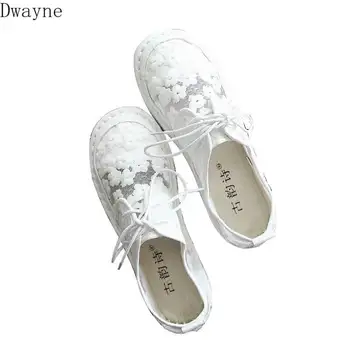 

Summer new retro art white shoes mesh breathable lace fisherman shoes fashion sandals