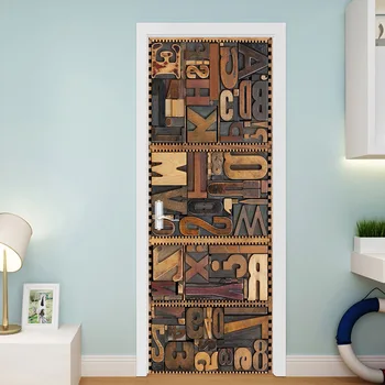 

Creative Letter Box DIY Door Wall Stickers Home Decor Living Room Bedroom Porch Art Mural Self-adhesive Removable PVC Wallpaper