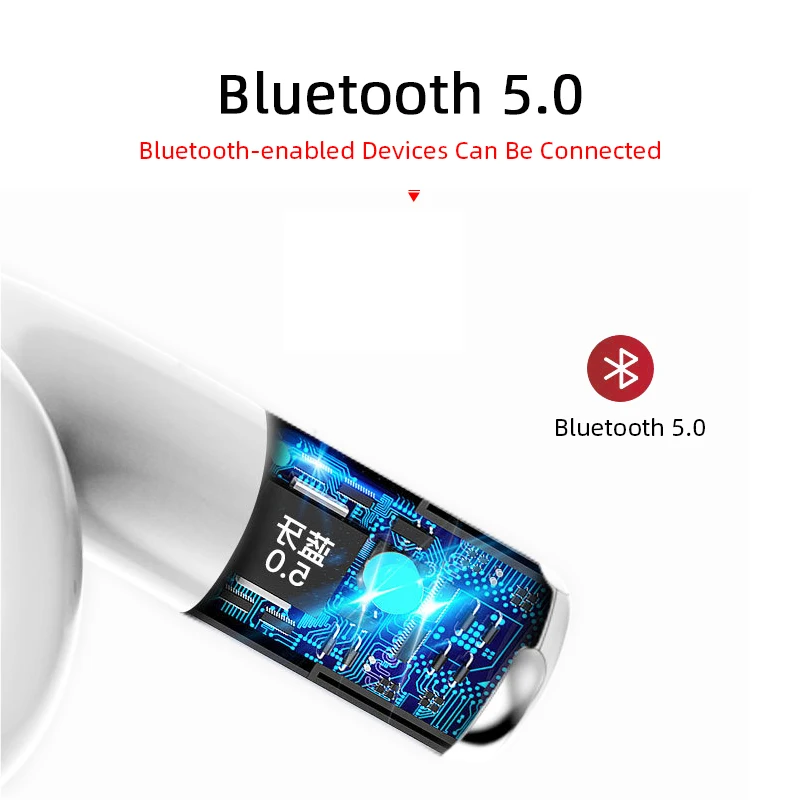 Bluetooth 5.0 True Wireless Earbuds with Charging Box Waterproof Earphone Volume Control Mini TWS Headphone Handsfree for Sports Bluetooth 5.0 True Wireless Earbuds with Charging Box Waterproof Earphone Volume Control Mini TWS Headphone Handsfree for Sports