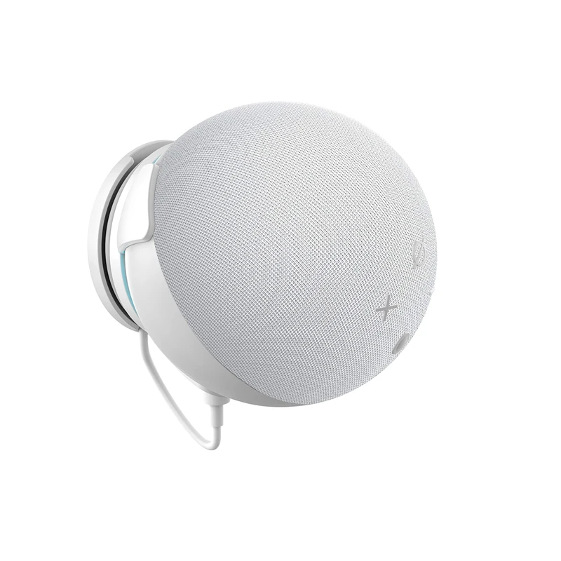 Support En Silicone Pour Echo Dot 4/5 - Base Antidérapante - Design élégant Blanc Ou Noir - Stable Et Compact