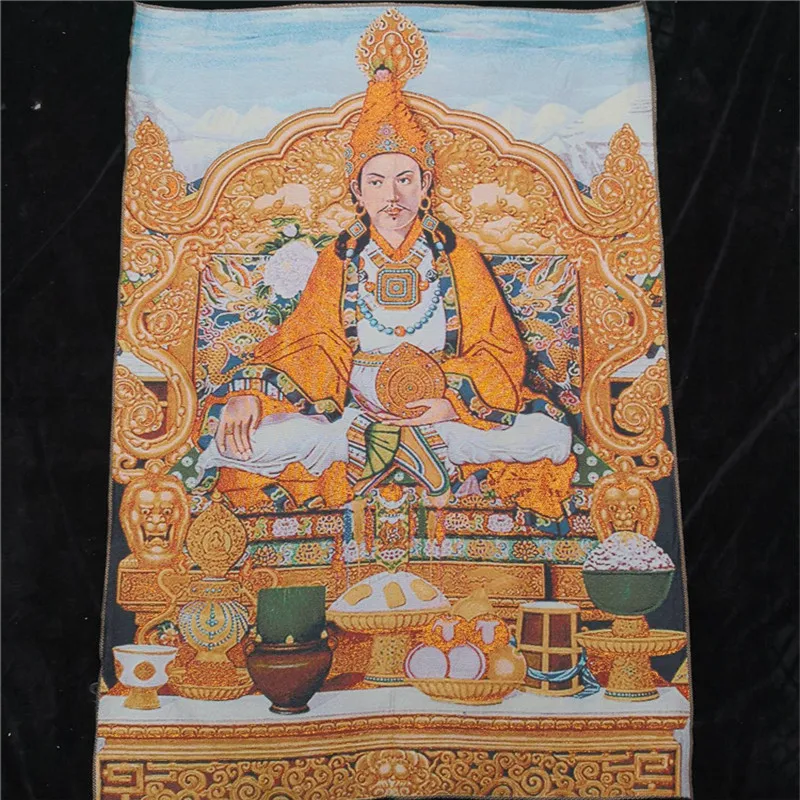 Золотая шелковая вышивка Thangka Ashoka в Тибете и Непале | Дом сад