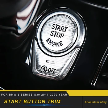 

Car Accessories Alloy Central Control Media Button Trim Sticker Cover Frame Interior Decoration for BMW 5 Series G30 2017-2020