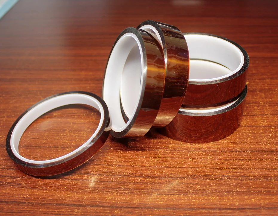 

30M Gold finger high temperature tape Polyimide high temperature tape Brown high temperature industrial tape Insulation Tape