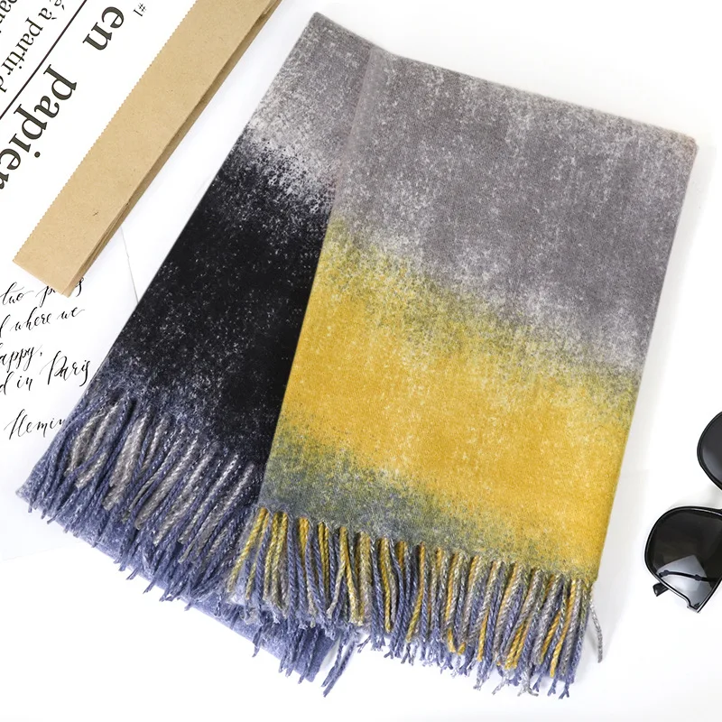 

2020 Fashion Starry Sky Scarf Winter Wram Cashmere Scarf Women Luxury Brand Designer Scarf Shawl Bandana Scarf