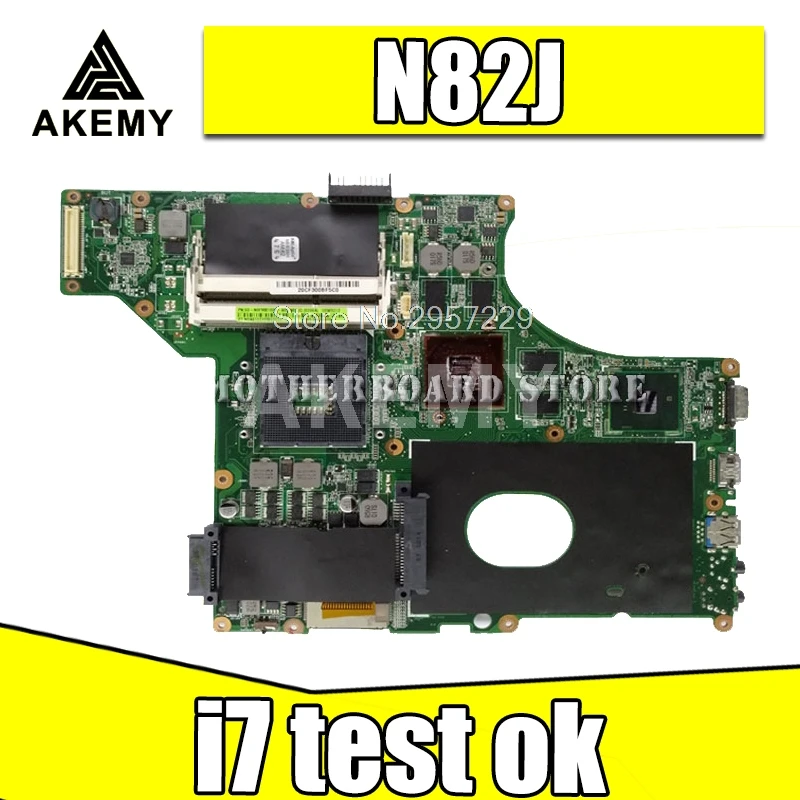 N82JQ материнская плата для ноутбука HM55 For Asus N82J N82JA ноутбук  Компьютеры и