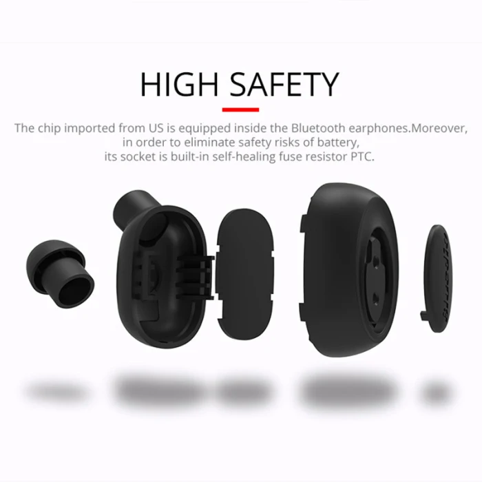 Bluedio Bluetooth Наушники Беспроводные спортивные бизнес-вкладыши с микрофоном для телефонов AS99
