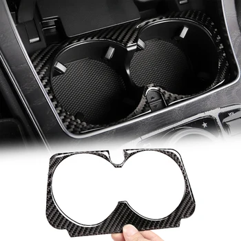 

Car Interior Gear Cup Holder Frame Cover Sticker Decoration Trim For Mercedes Benz W205 C Class 2015~2018 GLC 2016~2018 Carbon