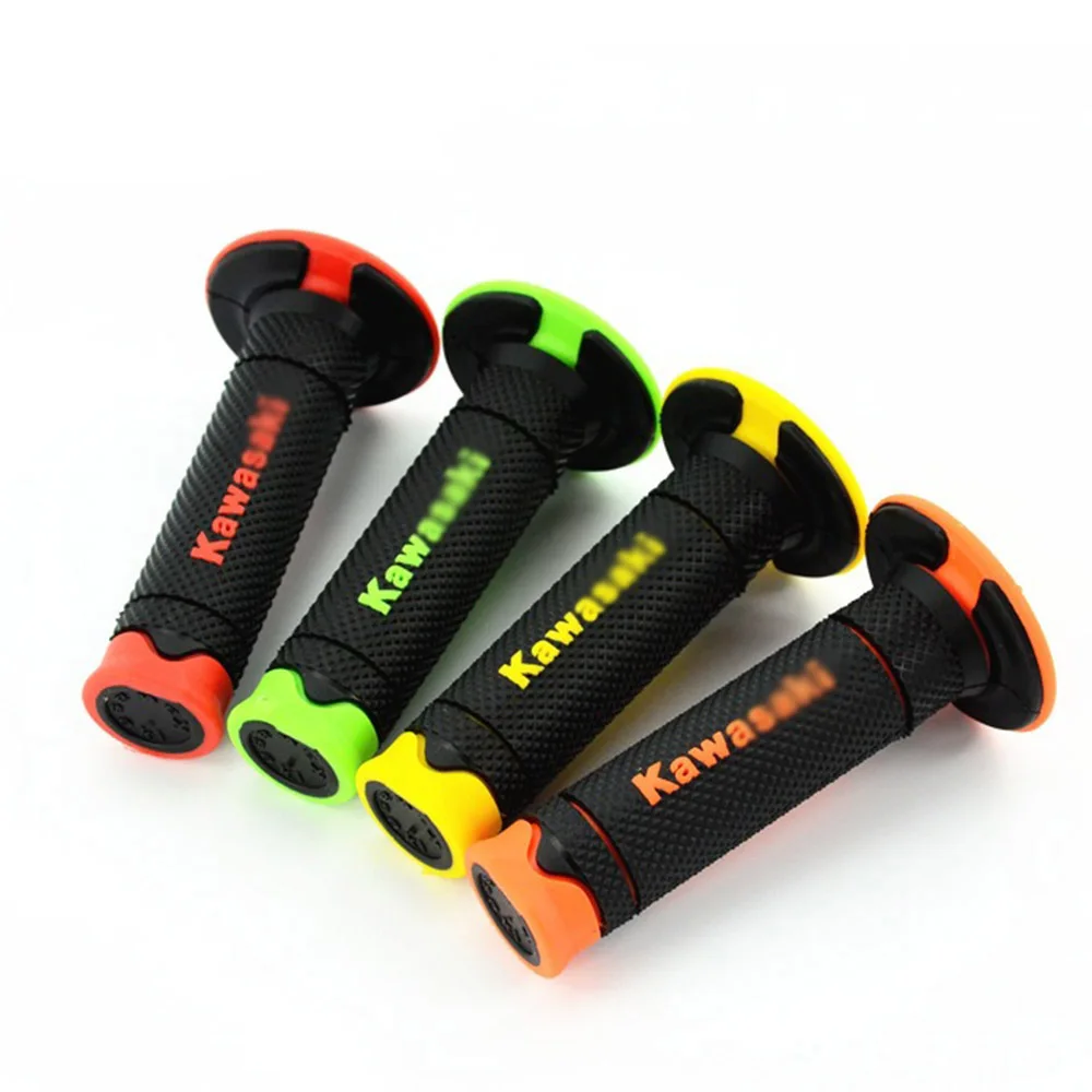 

Green 7/8" 22mm Motorcycle Rubber Hand Grips Handle Gel for Kawasaki KLX250 KLR650 KLX140 KLX110 KX65 KX85 KX100 NINJA 400 650