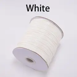 Vibrant Waxed Leather Cord for Jewelry Making & DIY Crafts - 10m Assorted Colors (White)