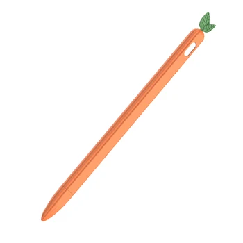 

Protective Soft Carrot Shape Silicone Smart Pen Cover For Apple Pencil 1 2 Case iPad Tablet Touch Pen