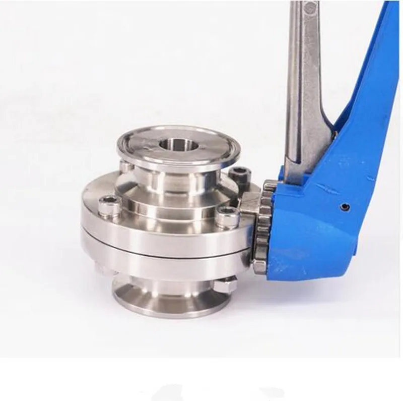 1 ''25 мм Труба OD 2" тройной зажим санитарный клапан-бабочка управление потоком сжимающий триггер Homebrew SUS 304 нержавеющая сталь