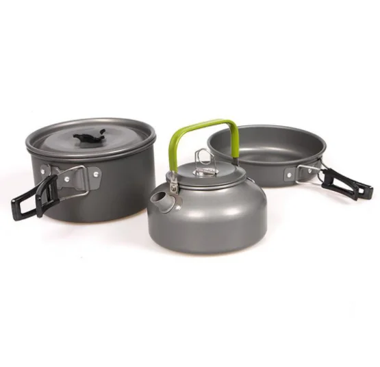 

"Ultralight Camping Cookware Utensils outdoor tableware set Hiking Picnic Backpacking Camping Tableware Pot Pan 3-4persons"