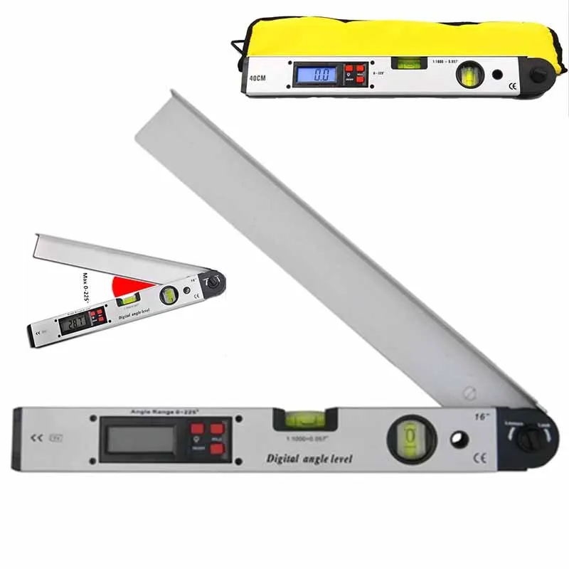 400mm 16inch Range Finder Digital Protractor Digital Angle Finder Level Spirit Level Angle Meter digital angle protractor level gauge digital angle meter digital inclinometer digital level