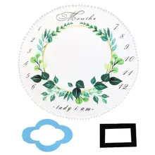 2 шт./компл. Детские ежемесячно веху Одеяло с рамка толщиной круглый ковер реквизит для фотосессии N84E