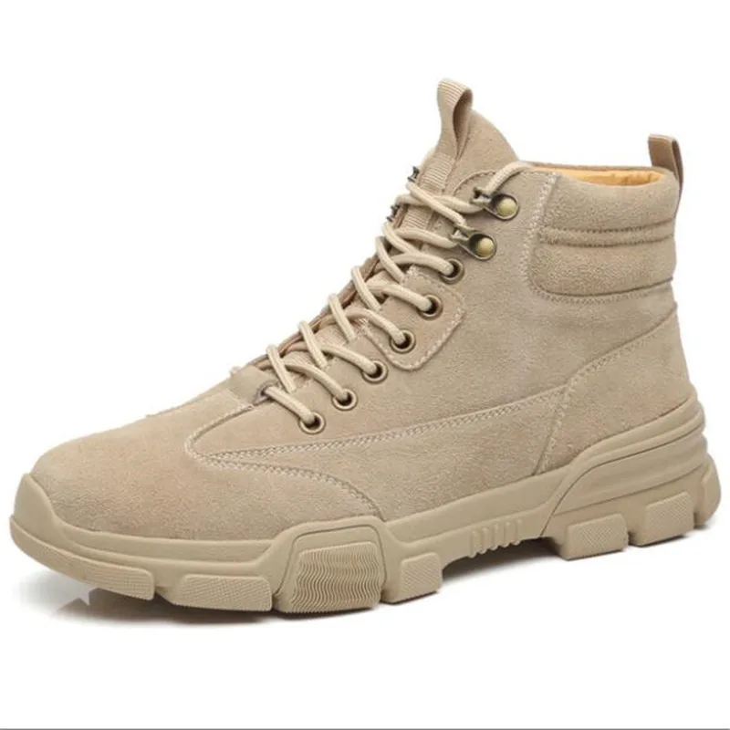 

New high-help winter men's shoes leather fashion breathable casual male sneakers shoes non-slip comfort loafers men shoes