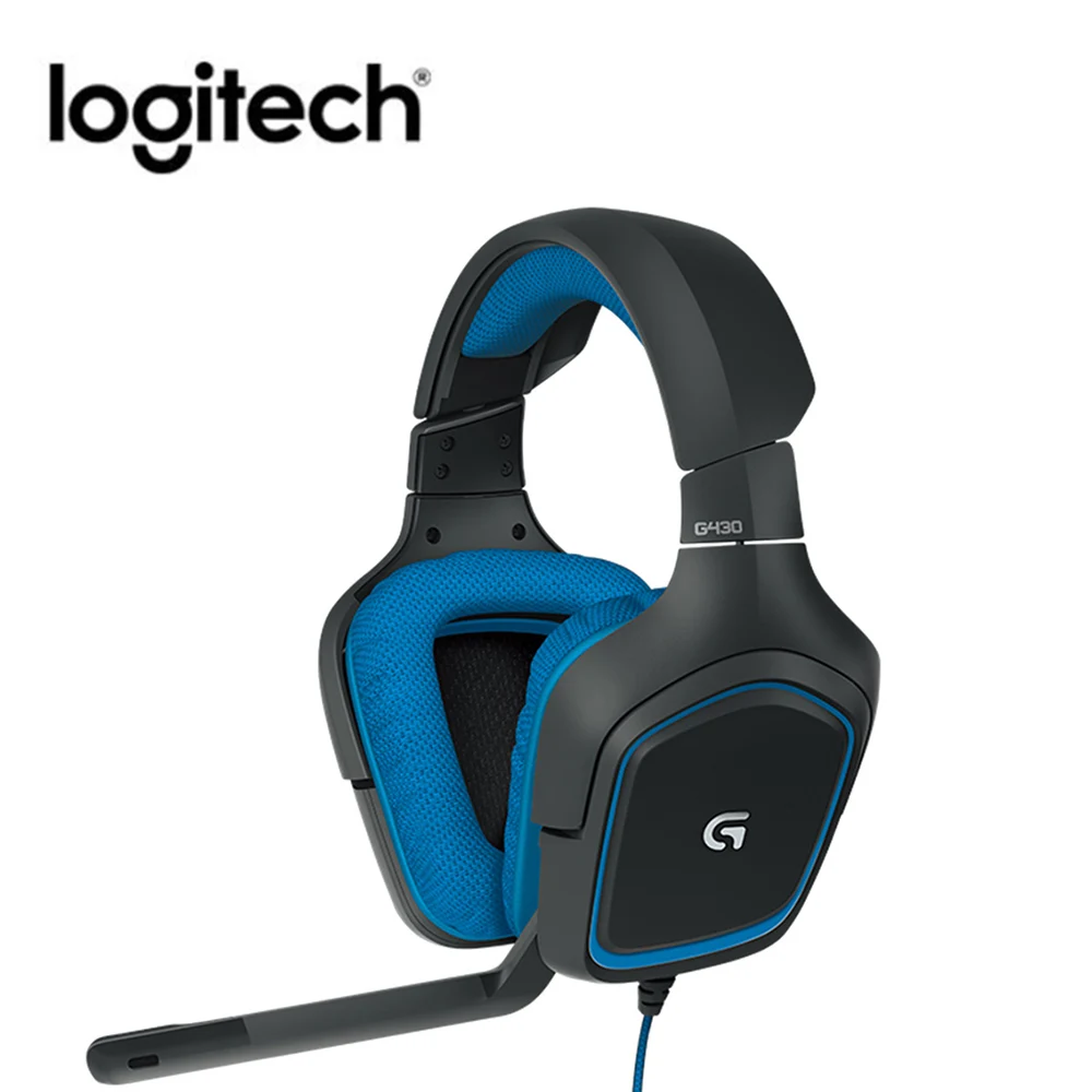 

Logitech G430 USB Wired 7.1 Surround Adjustable Noise-Cancelling Headset Computer Peripheral Accessories
