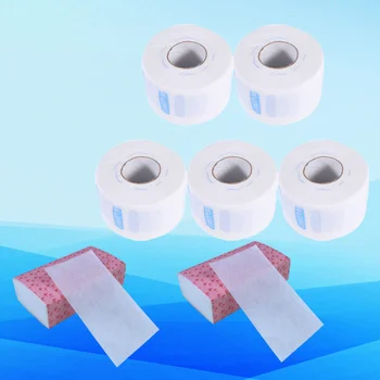 

5pcs Disposable Hairdressing Paper Hairdressing Neck Protector Paper Hair Clipping Neck Paper with 2pcs Electric Hair Paper for