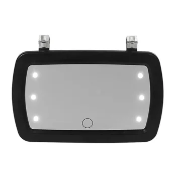 

Car Sun Visor Mirror Makeup Sun-Shading Cosmetic Mirror Vanity Mirror Automobile Make Up Mirror with Six LED Lights Car Styling