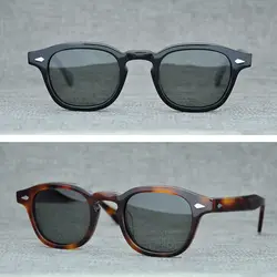 Ацетатные солнцезащитные очки с Lemtosh от Johnny Depp, мужские и женские, квадратные, поляризационные, солнцезащитные очки, Ретро стиль