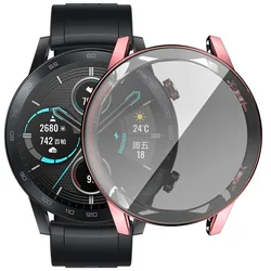 Ultra-Durable 360° Full Cover TPU Watch Case - Protective Bumper Cover for Magic Watch 2 (Pink)