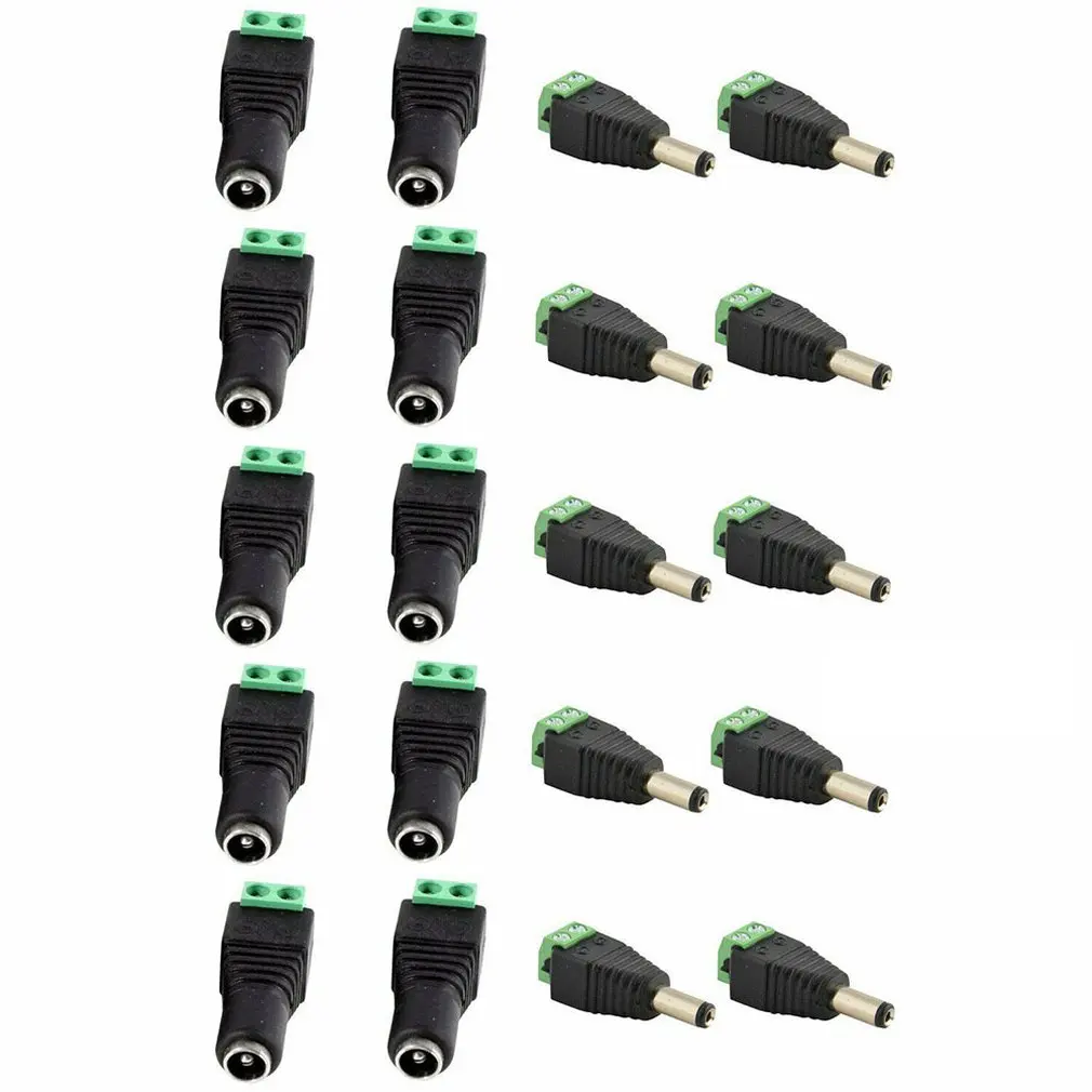10 пар (20 шт.) Коаксиальный Cat5 в Bnc штекер питания постоянного тока разъем Штекерный