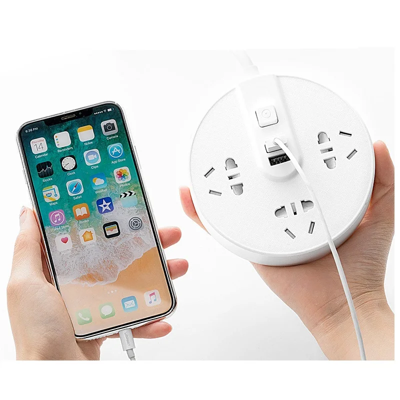 Интеллектуальная многофункциональная розетка для зарядки через USB рабочего