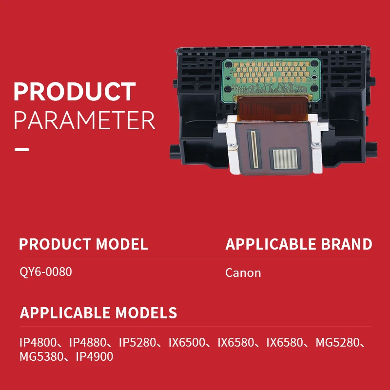 Cabeça de Impressão para Impressora Canon Qy6 0080 Ip4800 Ip4880 Ip4980 Ix6500 Ix6520 Ix6550 Mg5280 Mg5220 Mg5280 Mg5380 Mx898 - Imagem 2