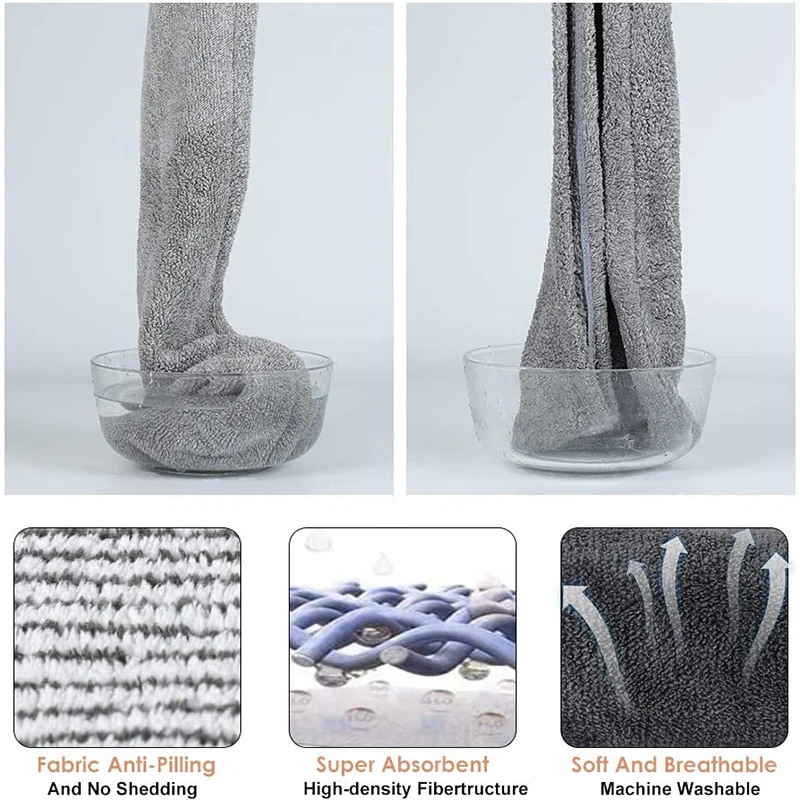 Bamboo Charcoal Fibre Hair Bath Towel