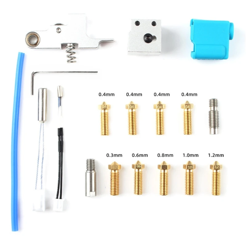 

Набор нагревательных труб для 3D-принтера Artillery Sidewinder X1 Genius Nozzle Hotend Silicone Sleeve