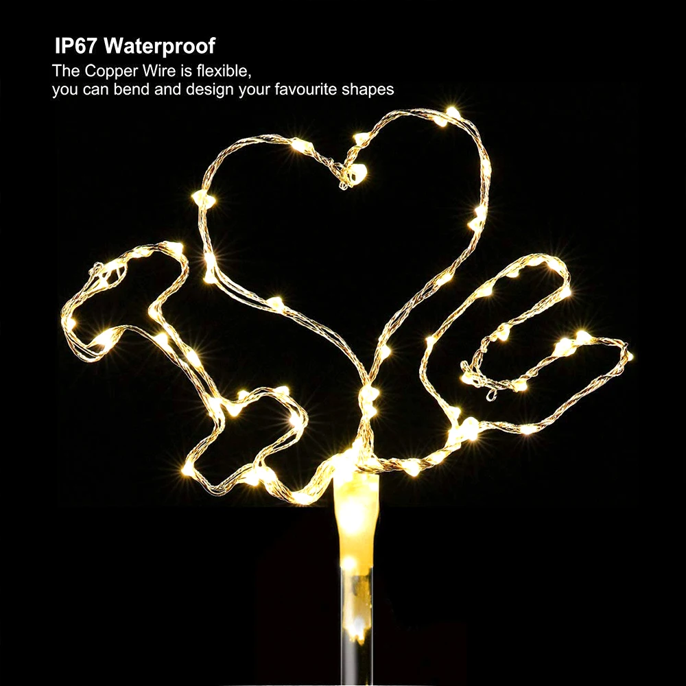Durable Star String Light Christmas Home Twinkle Festival Fairy Light Wedding Garden/Yard Solar Energy