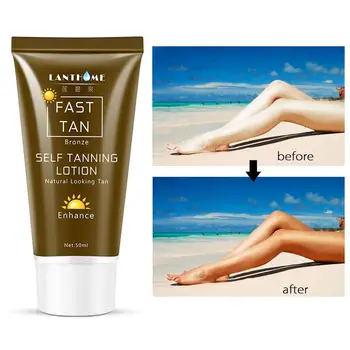 50ml Sunless Self Tanning Lotion Bronze Quickly Coloring Face Body Natural Tan